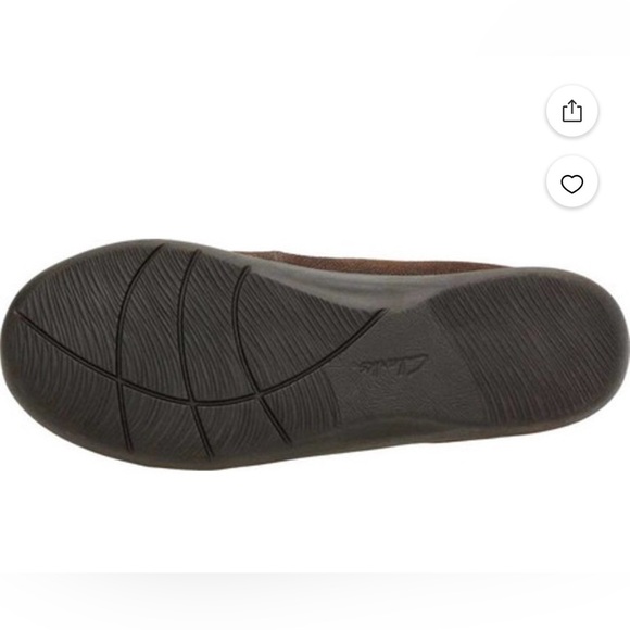 CLARKS Women's Comfort Cloud-steppers Sillian Paz Dark Brown Slip-On Loafers - Picture 8 of 16